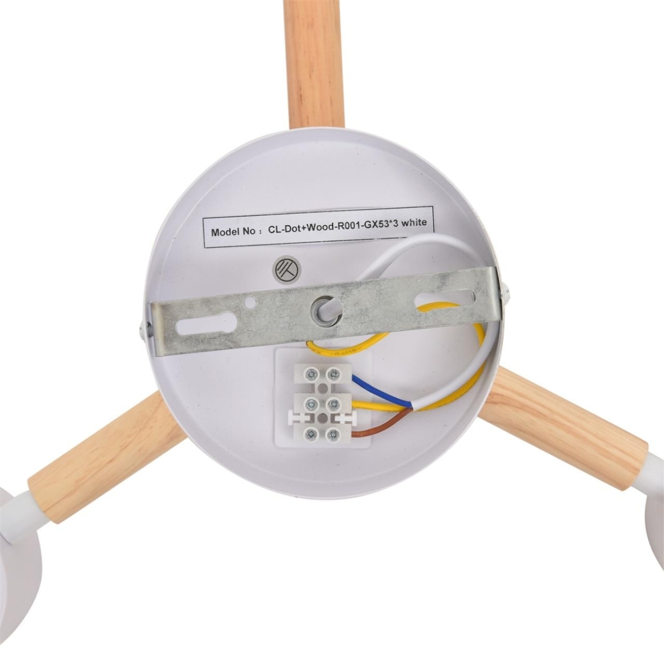 Потолочная люстра на штанге Lumion Venna 8306/3C белый, металл/дерево GX53 LED 3*7W 220V — фото 6