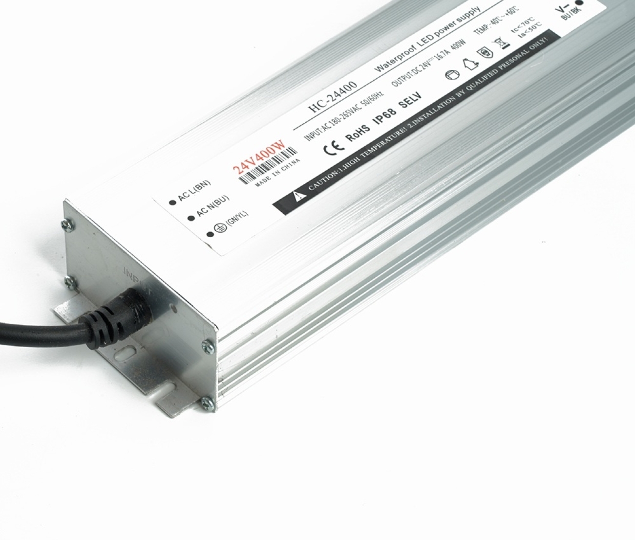Трансформатор электронный для светодиодной ленты 400W 24V IP67 (драйвер) Feron LB007 48744 — фото 2