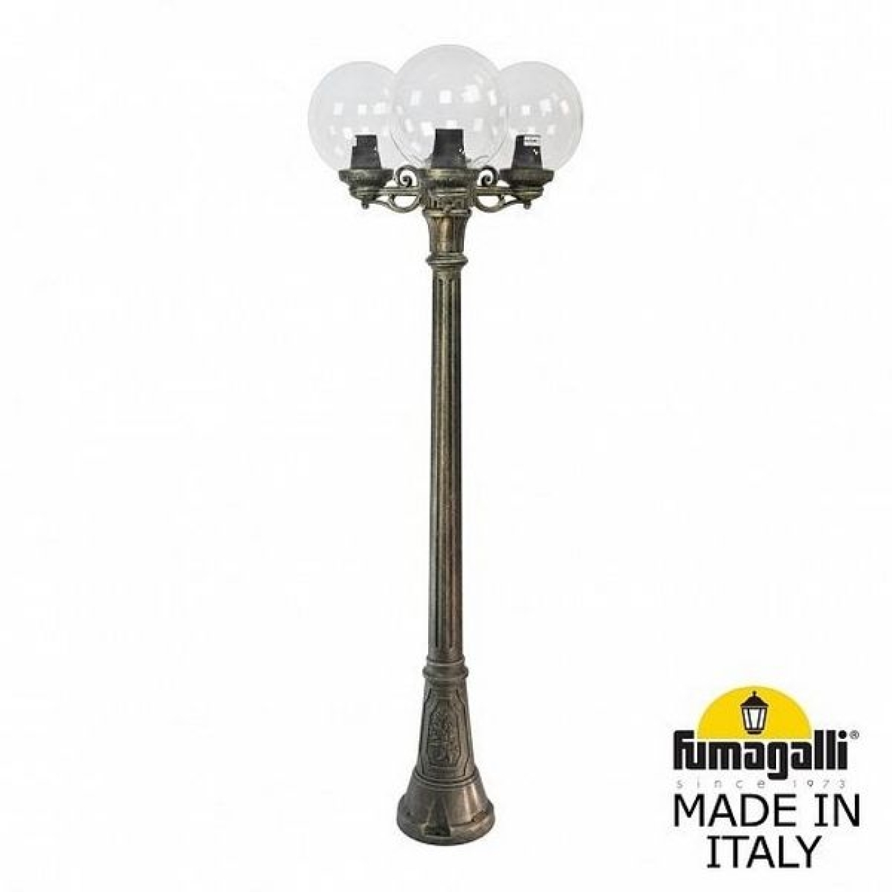Наземный светильник IP55 уличный Fumagalli Artu BISSO/G250 3L. G25.158.S30.BXE27 в форме шара