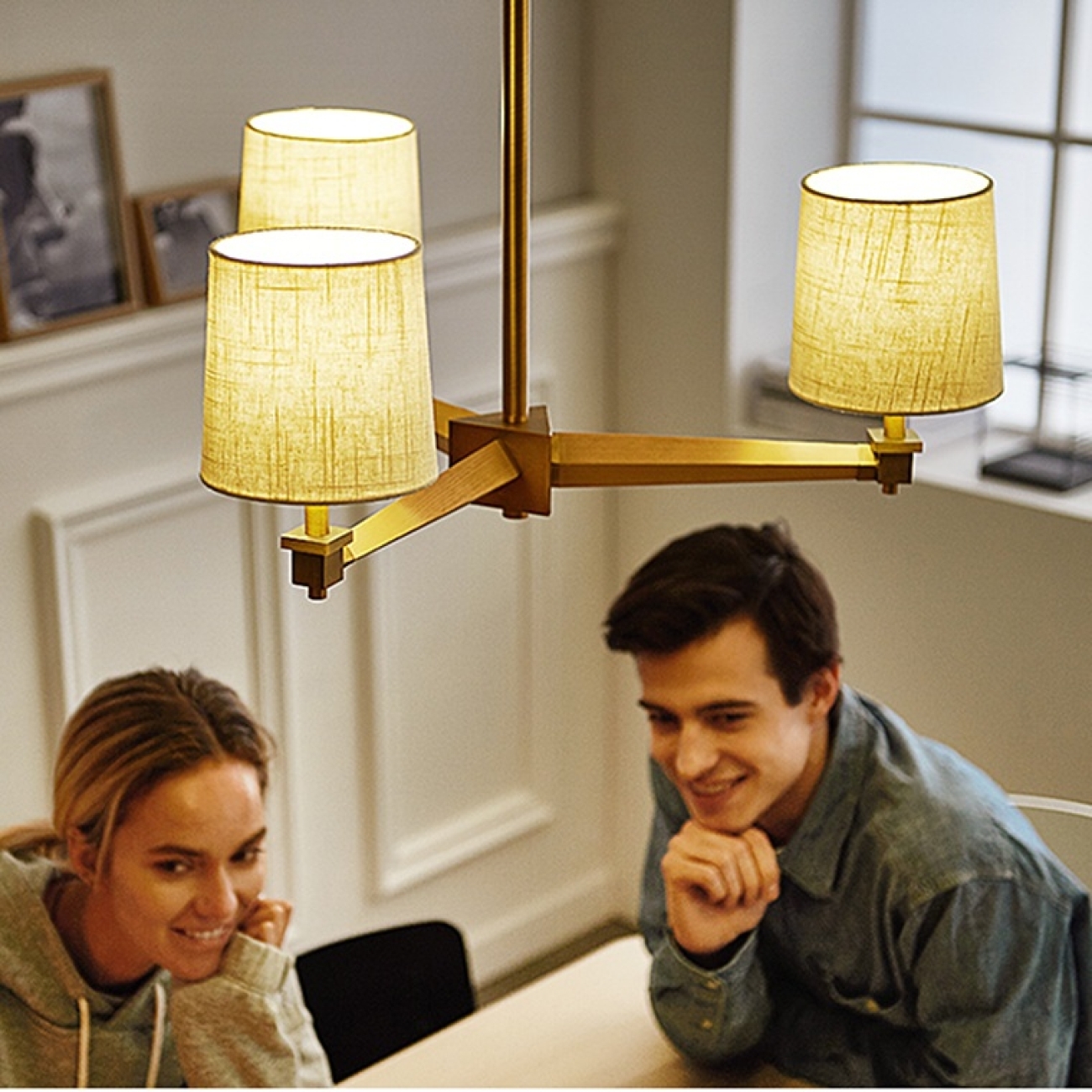 Потолочная люстра на штанге Jorgenson D70 Beige/Light Wood By ImperiumLoft Stavra01 203577-26 — фото 9