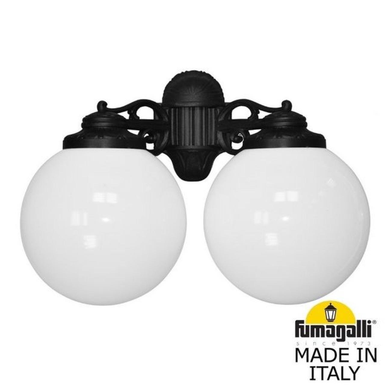 Настенный светильник уличный IP55 Fumagalli Porpora/G300. G30.141.000.AYE27DN в форме шара — фото 1