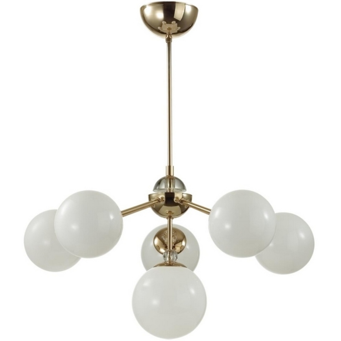Потолочная люстра на штанге Lumion Marsha 6536/6C золотой E27 6*40W 220V