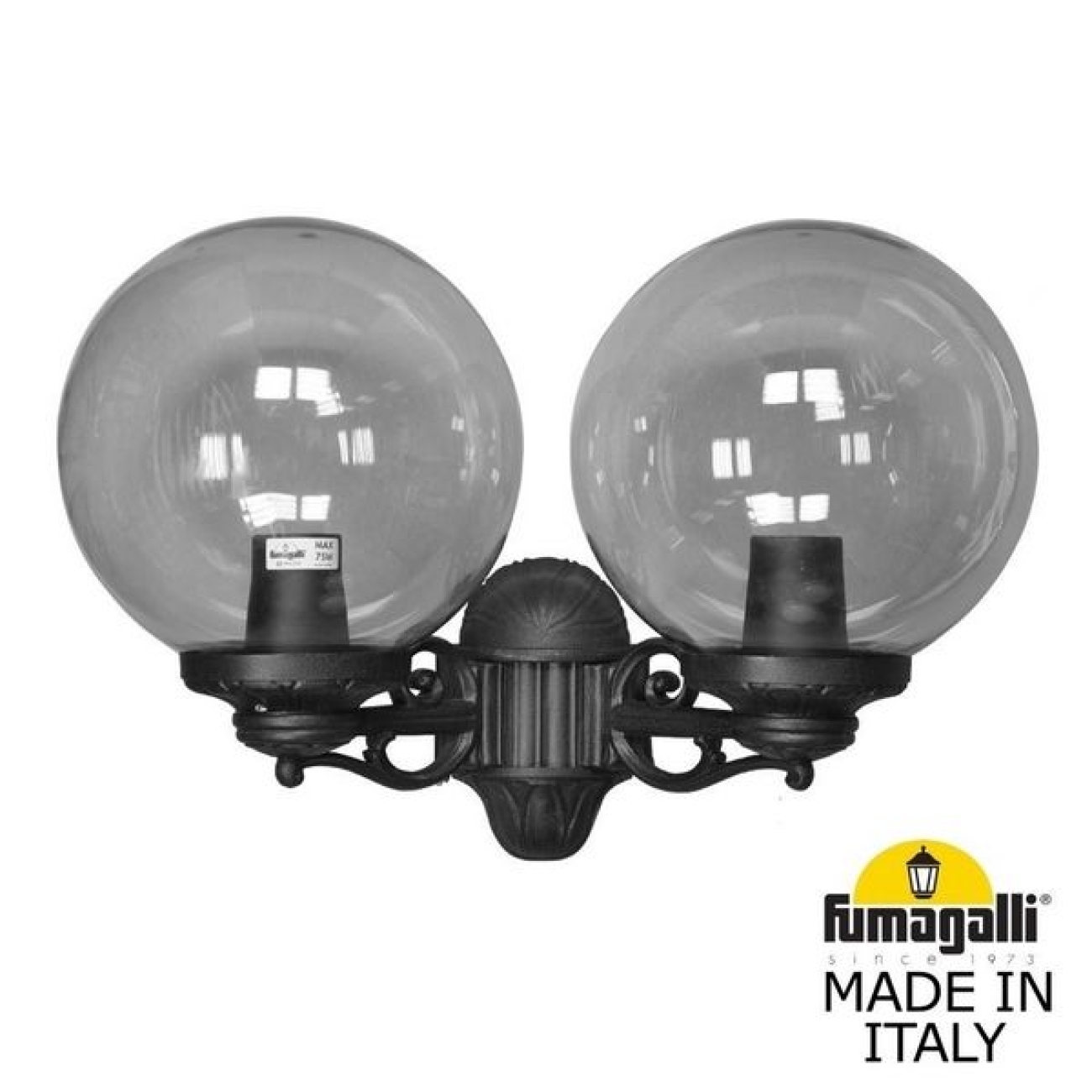 Настенный светильник уличный IP55 Fumagalli Porpora/G300. G30.141.000.AXE27 в форме шара — фото 1