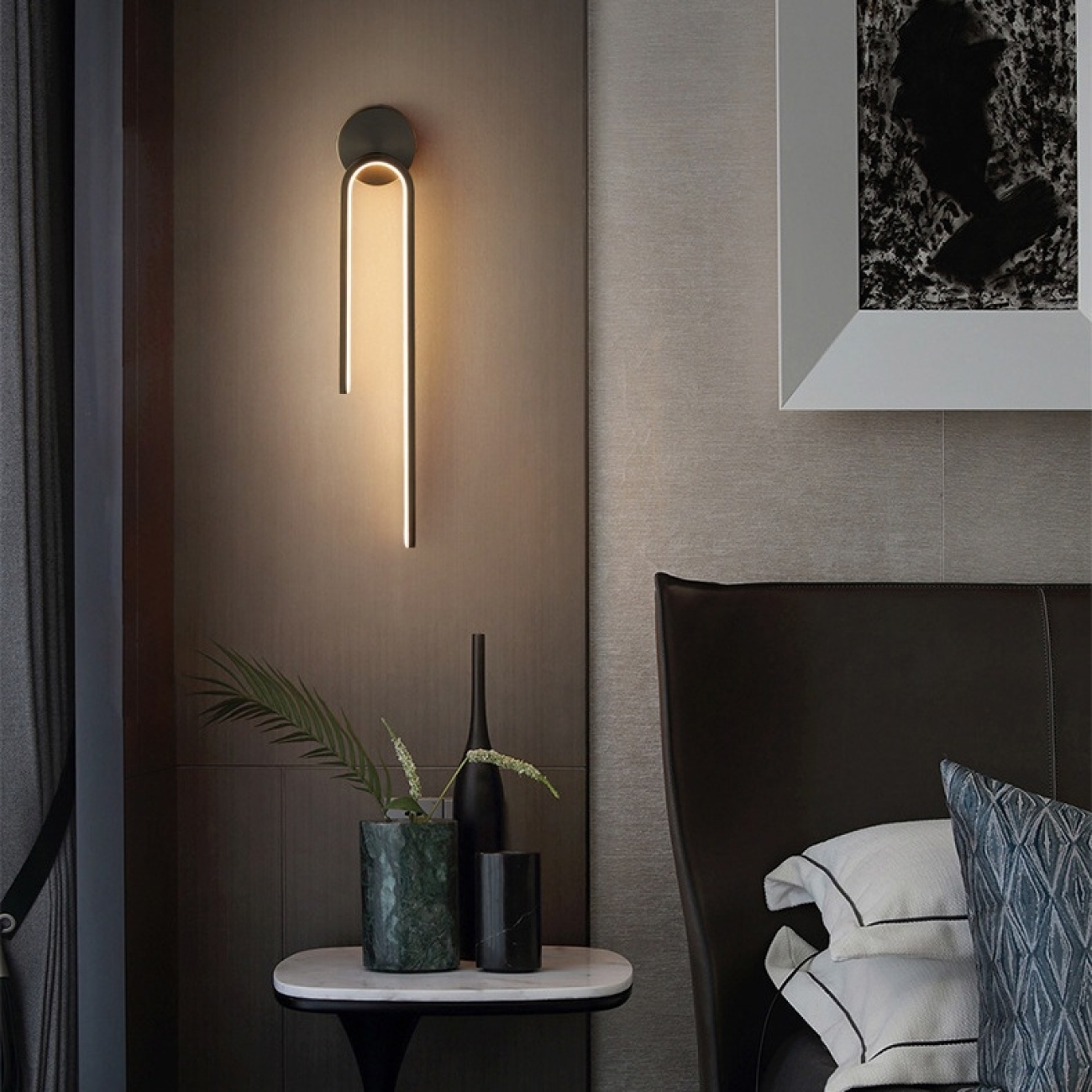 Настенный светильник LED WIKI WALL Black ImperiumLoft Wiki-Wall01 (227113-23, Умный дом, WiFi, голосовое управление) — фото 2
