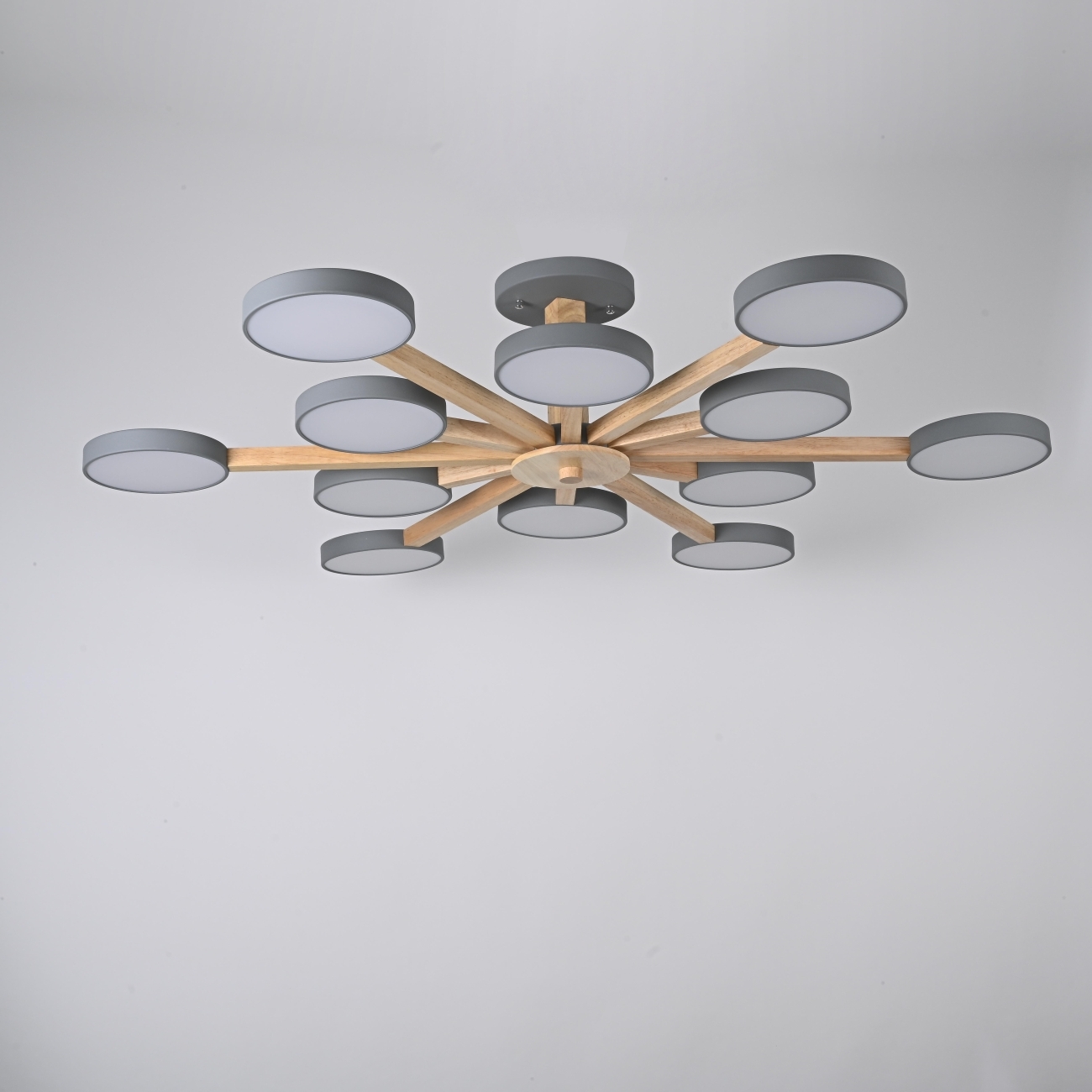 Потолочная люстра LED на штанге Turna L12 Grey By ImperiumLoft Turna-B01 (Умный дом, Алиса) 228859-26 — фото 6