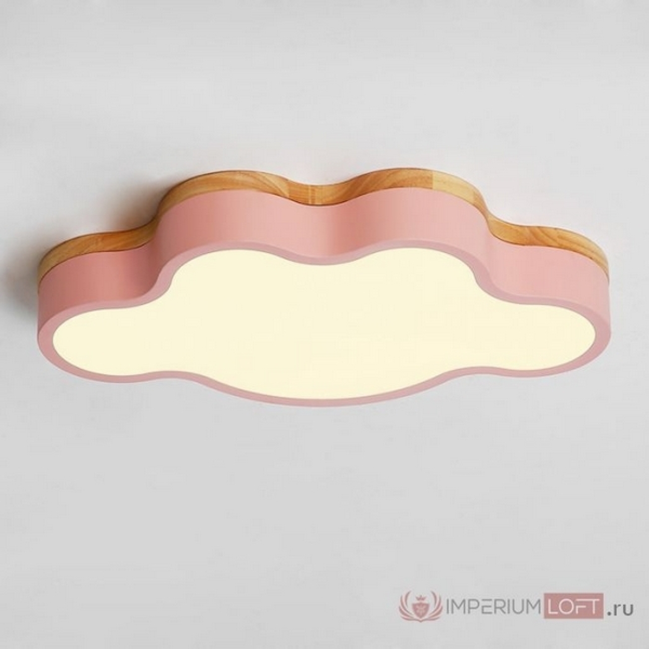 Потолочный светильник LED для детской Cloud Eco D83 Pink By ImperiumLoft Cloud-Eco01 (Умный дом, Алиса) 189508-26 — фото 1