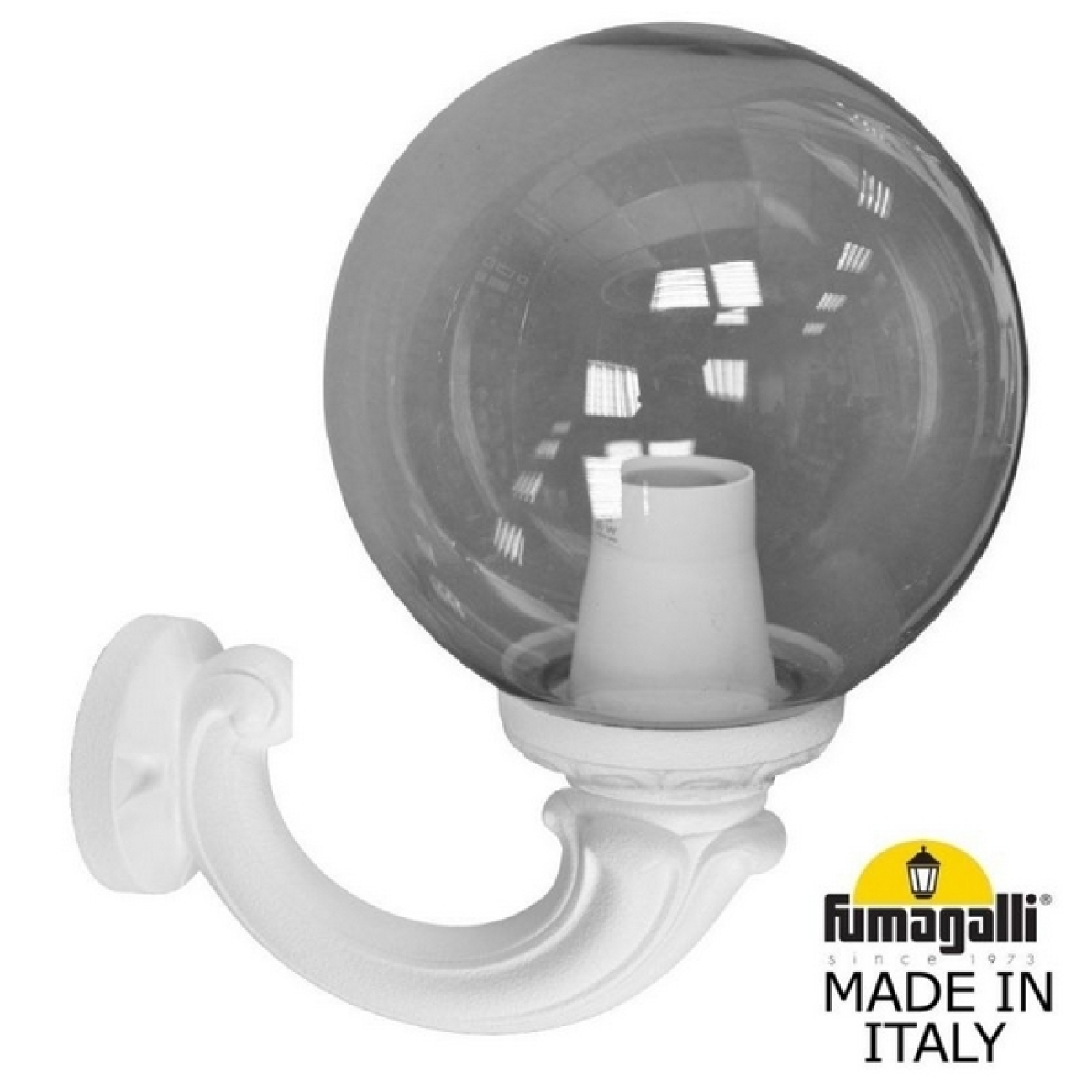 Настенный светильник уличный IP55 Fumagalli Ofir/G250. G25.132.000.WZE27 в форме шара — фото 1