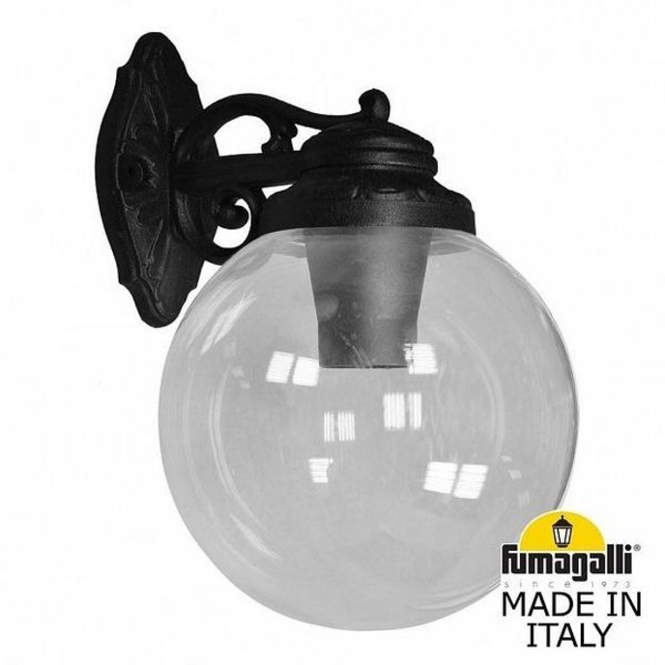 Настенный светильник уличный IP55 Fumagalli Bisso/G250. G25.131.000.AXE27DN в форме шара — фото 1