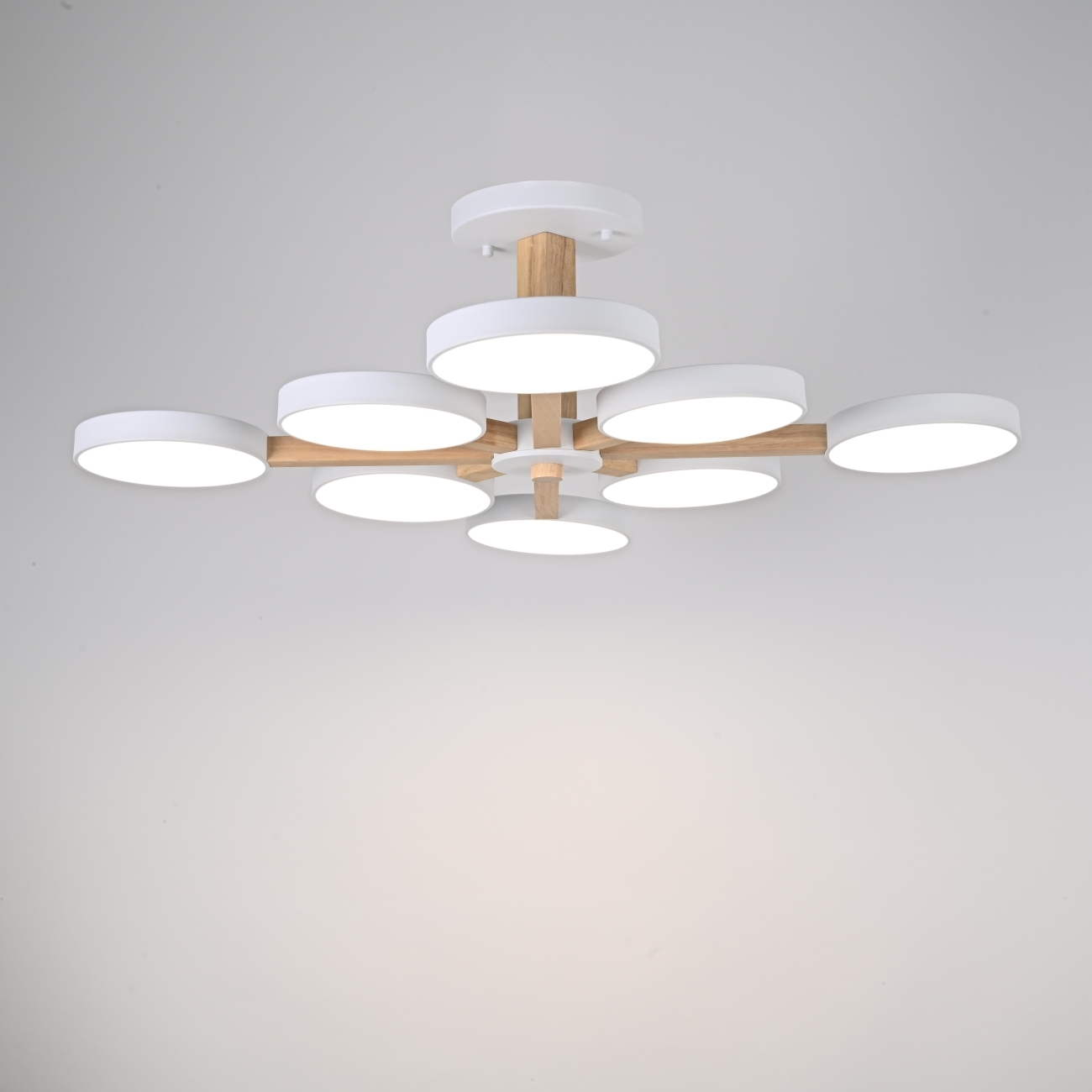 Потолочная люстра LED на штанге Turna L8 White By ImperiumLoft Turna-B01 (Умный дом, Алиса) 228849-26 — фото 7