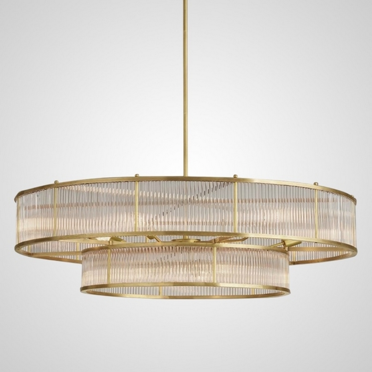 Потолочная люстра на штанге Rh Marais Round Chandelier D120 By ImperiumLoft 40,2668 228943-22 — фото 1