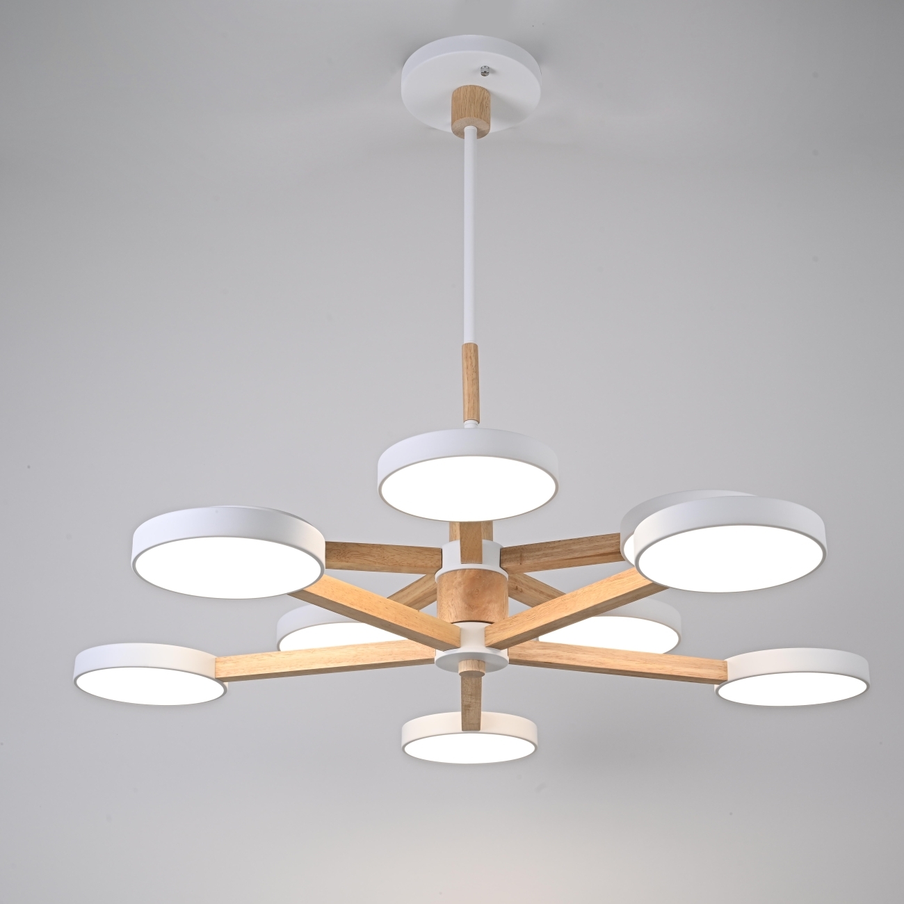Потолочная люстра на штанге LED TURNA DBL L10 White ImperiumLoft Turna-Dbl01 (229079-26, Умный дом, WiFi, голосовое управление) — фото 6