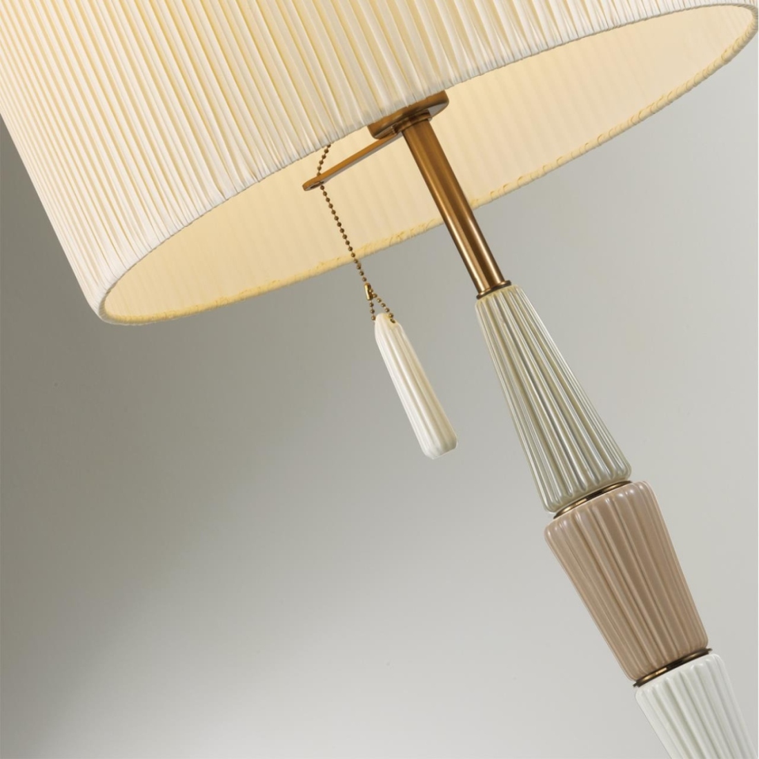 Торшер Odeon Light Latte 5403/1FA бронзовый/светло-коричневый/кремовый/металл/керамика/ткань E27 1*60W — фото 3