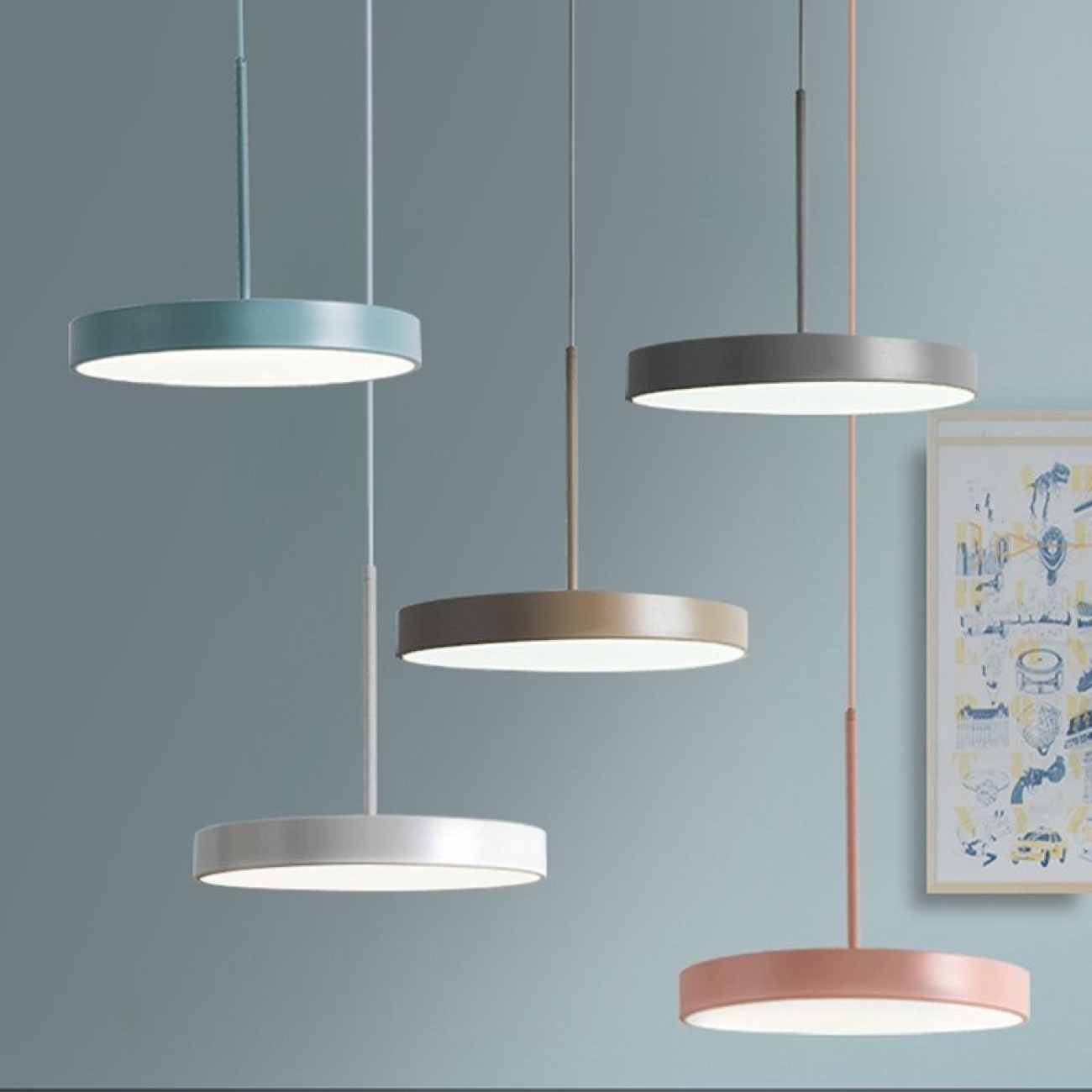 Подвесной светильник LED Turna One D40 Gray By By ImperiumLoft Turna-One01 (Умный дом, Алиса) 183488-26 — фото 4