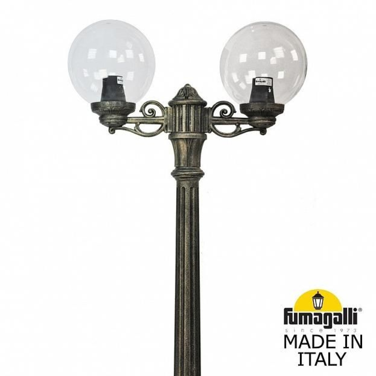 Наземный светильник IP55 уличный Fumagalli Artu BISSO/G250 2L. G25.158.S20.BXE27 в форме шара — фото 2
