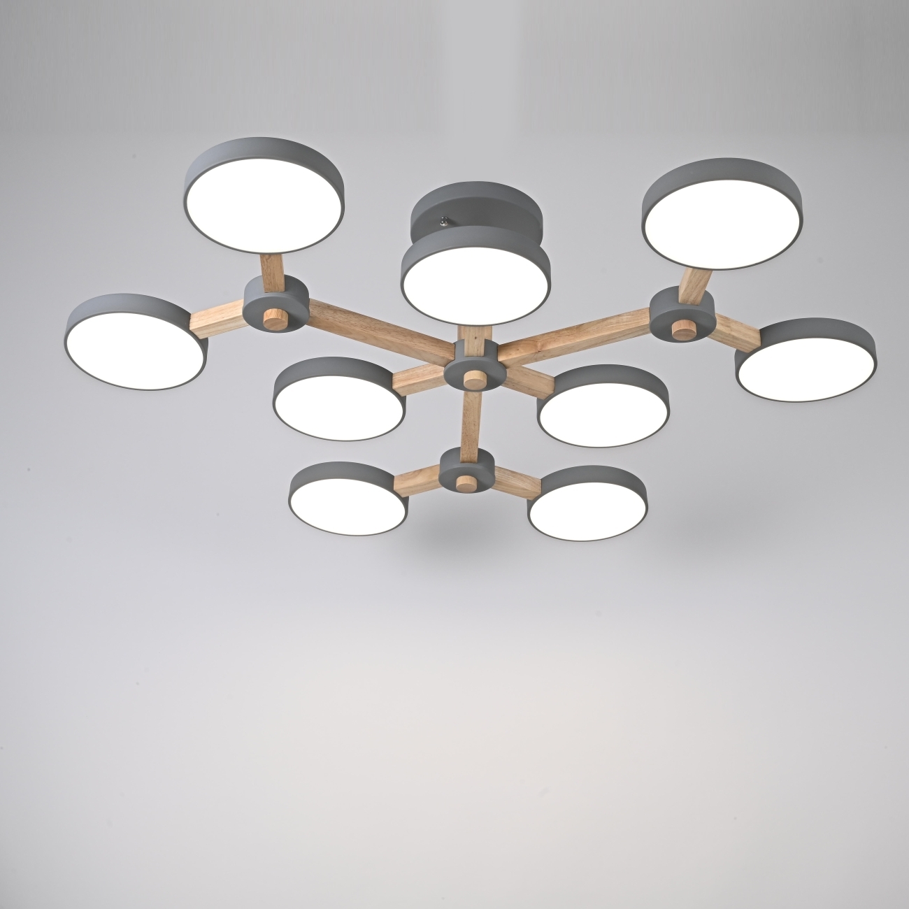 Потолочная люстра на штанге LED TURNA Серый ImperiumLoft Turna-X01 (178305-26, Умный дом, WiFi, голосовое управление) — фото 6