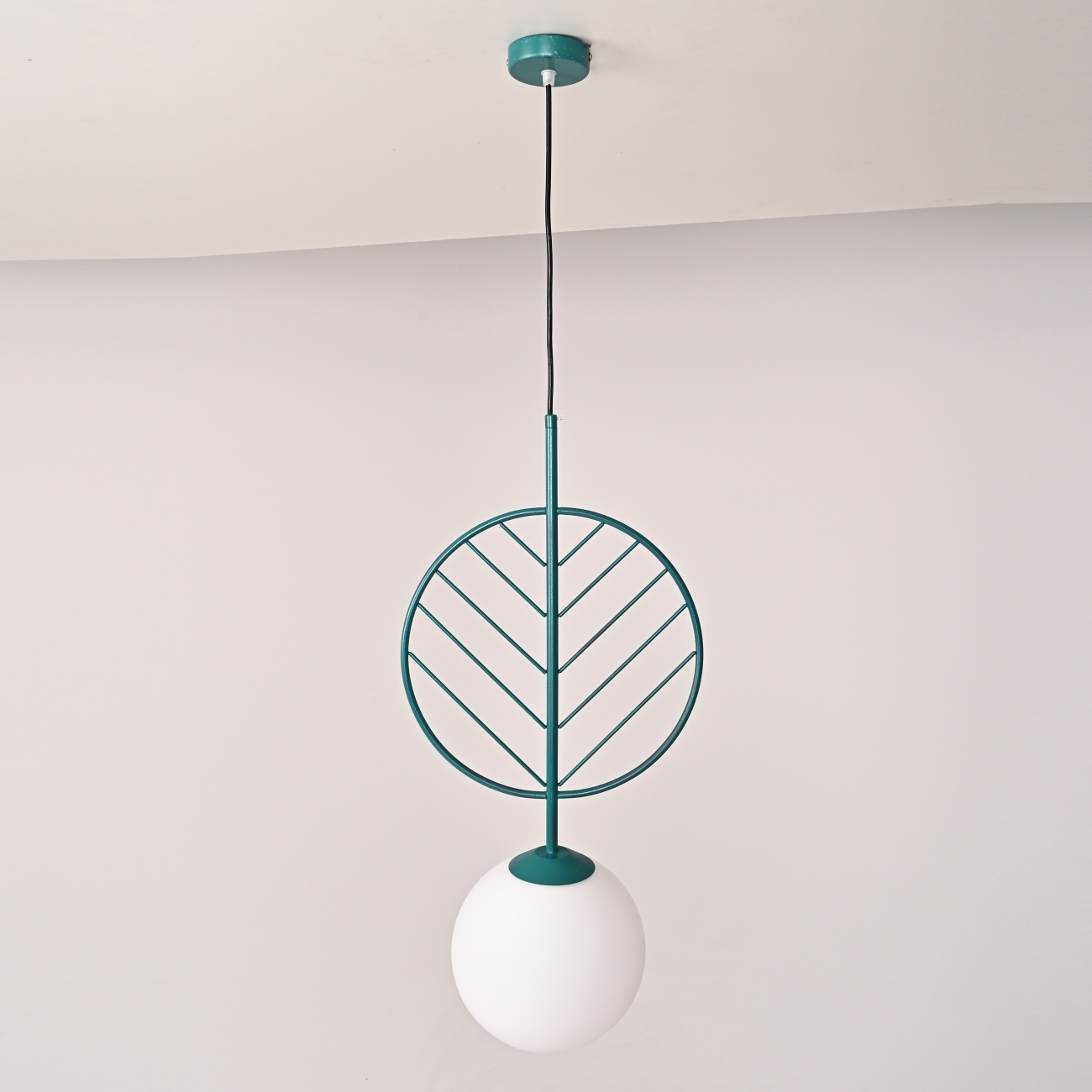 Подвесной светильник LED Leaf B Green By ImperiumLoft Leaf01 312173-26 в форме шара — фото 2