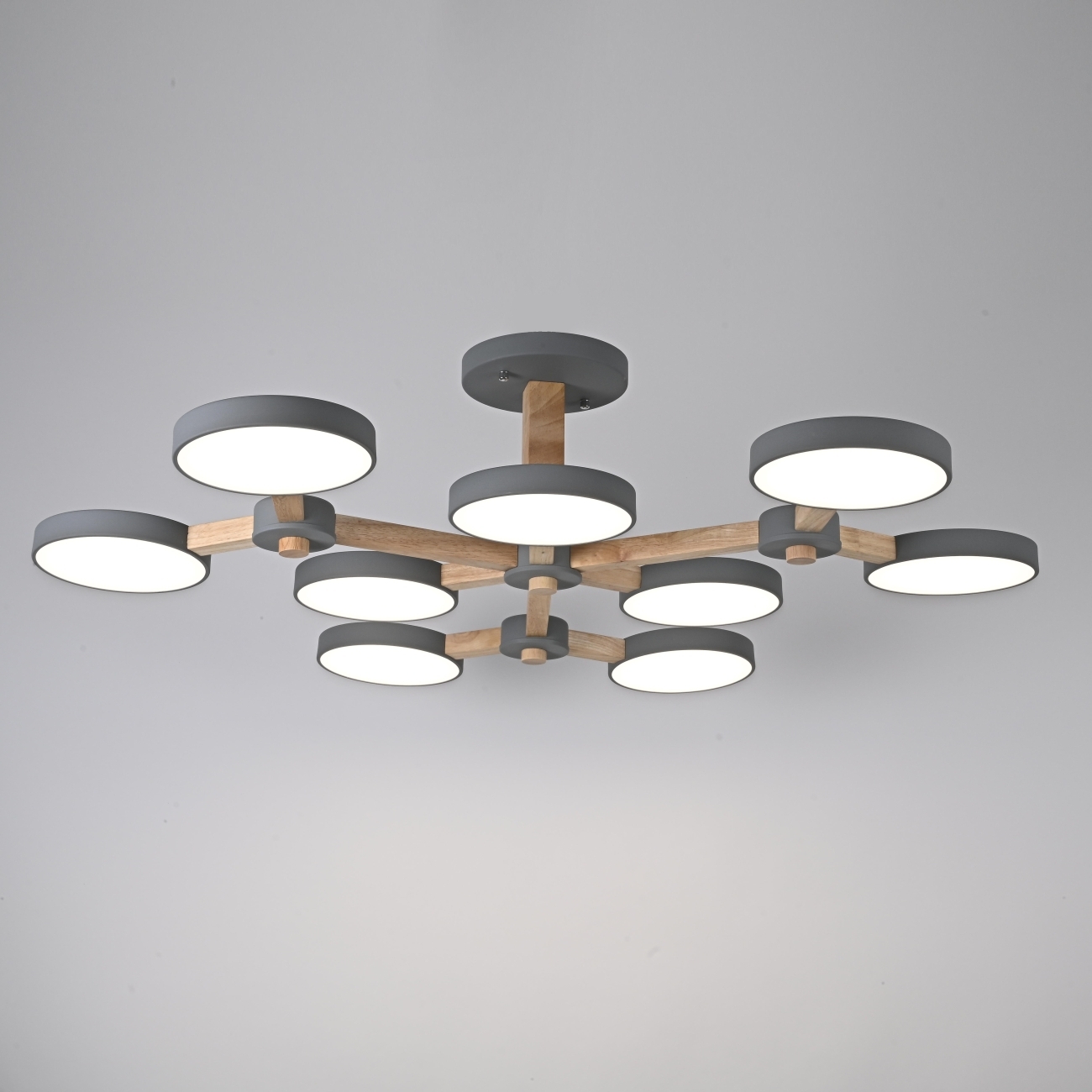 Потолочная люстра на штанге LED TURNA Серый ImperiumLoft Turna-X01 (178305-26, Умный дом, WiFi, голосовое управление) — фото 8