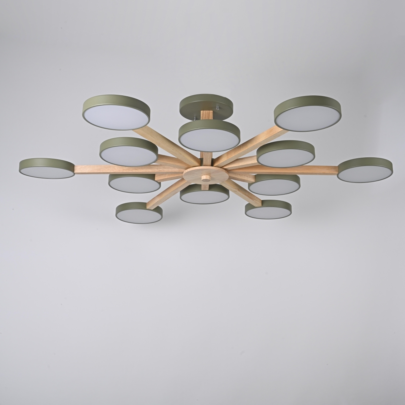 Потолочная люстра LED на штанге Turna L12 Khaki By ImperiumLoft Turna-B01 (Умный дом, Алиса) 228863-26 — фото 6