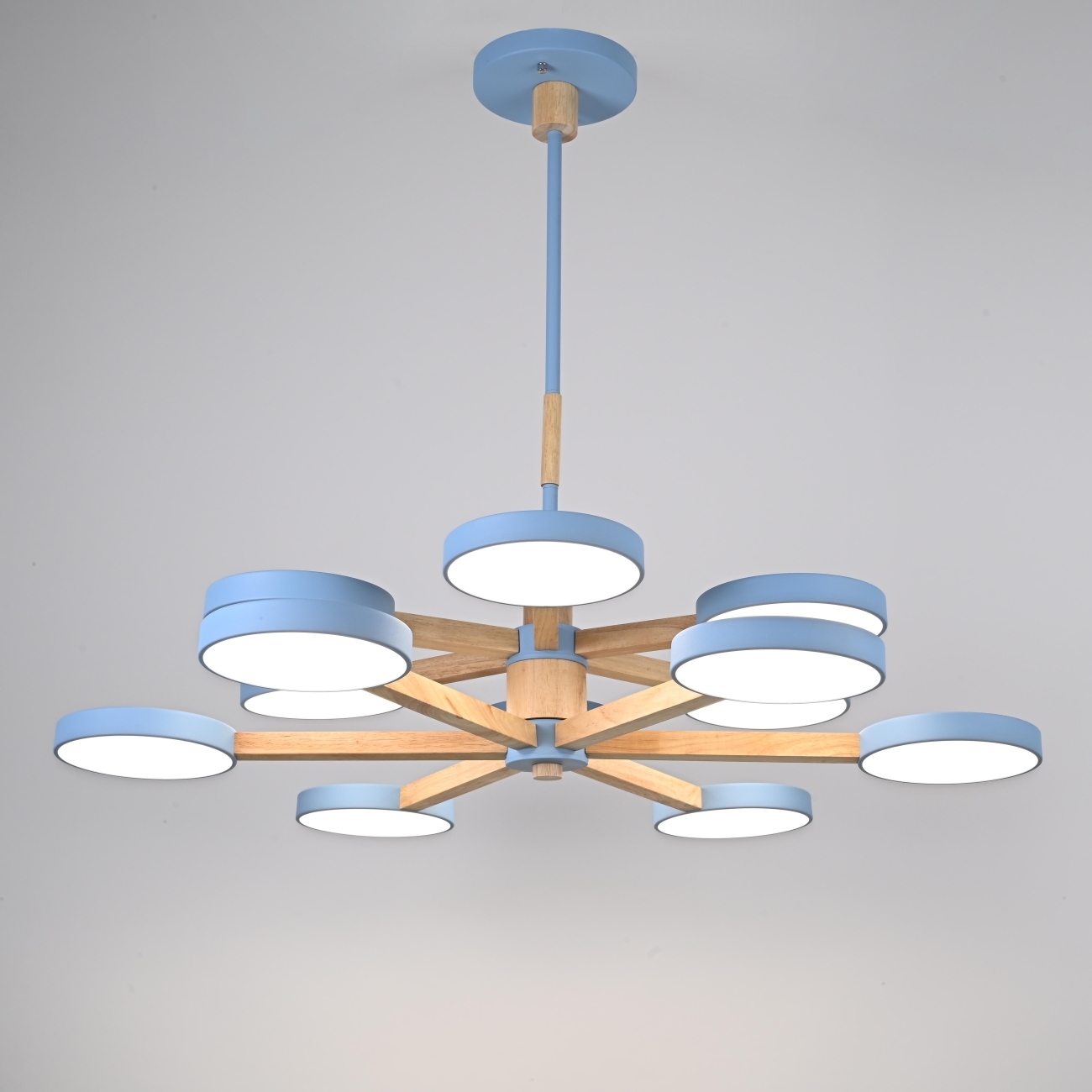 Потолочная люстра LED на штанге Turna Dbl L12 Blue By ImperiumLoft Turna-Dbl01 (Умный дом, Алиса) 229092-26 — фото 7