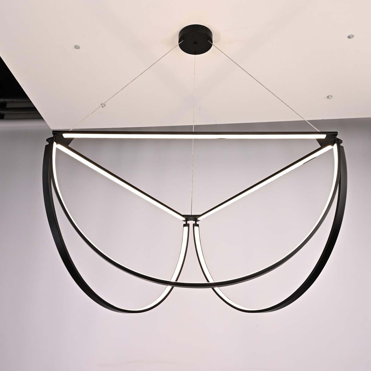 Подвесной светильник LED с пультом Solana Light 3 Black By ImperiumLoft Solana-Light01 302463-23 — фото 5