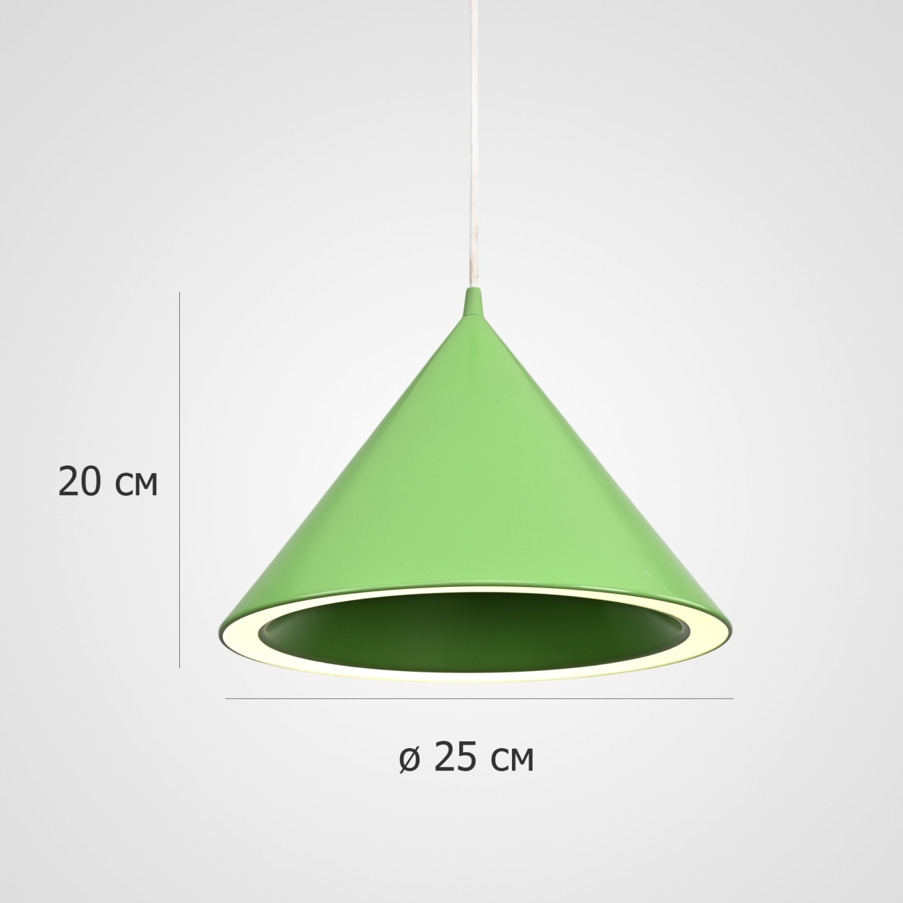 Подвесной светильник LED светодиодный Woud Annular D25 Bright Green By ImperiumLoft Contour 302462-26 — фото 2