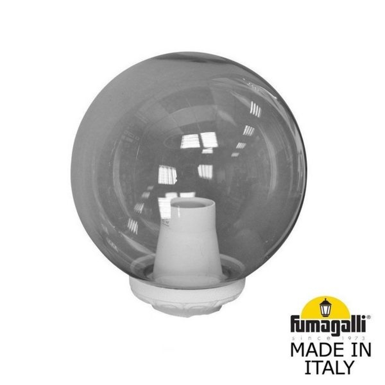 Наземный светильник IP55 на трубу Fumagalli Globe 250 Classic G25.B25.000.WZE27 в форме шара — фото 1