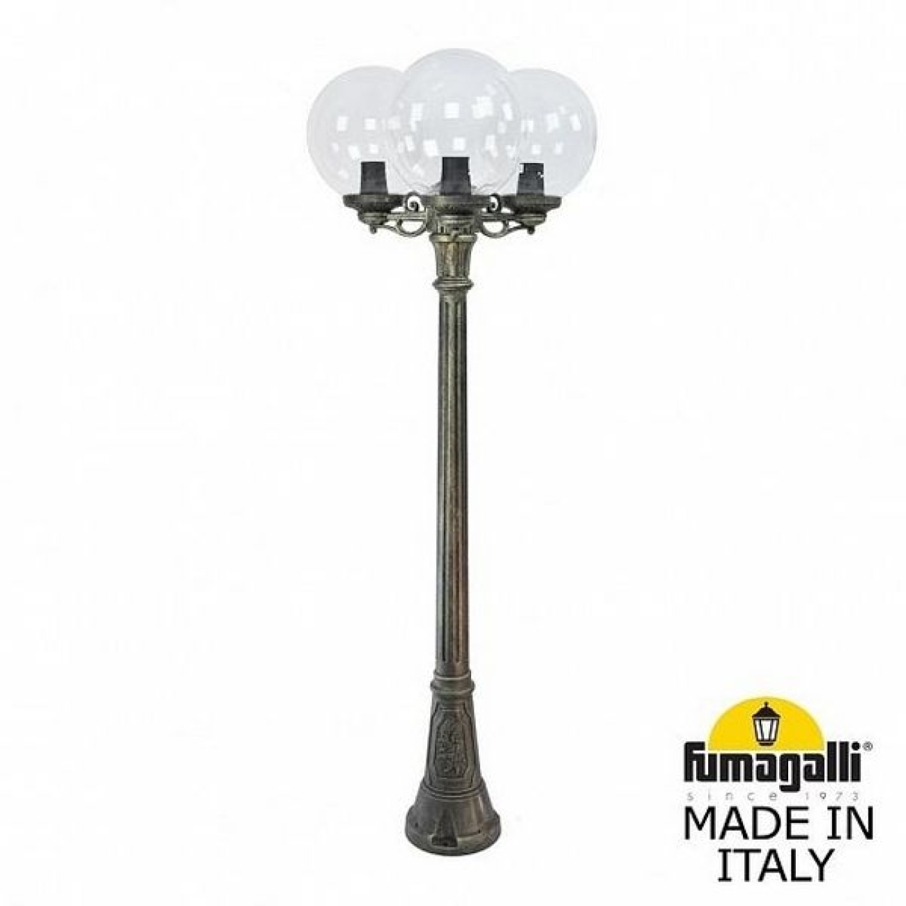 Наземный светильник IP55 уличный Fumagalli Artu BISSO/G300 3L G30.158.S30.BXE27 в форме шара