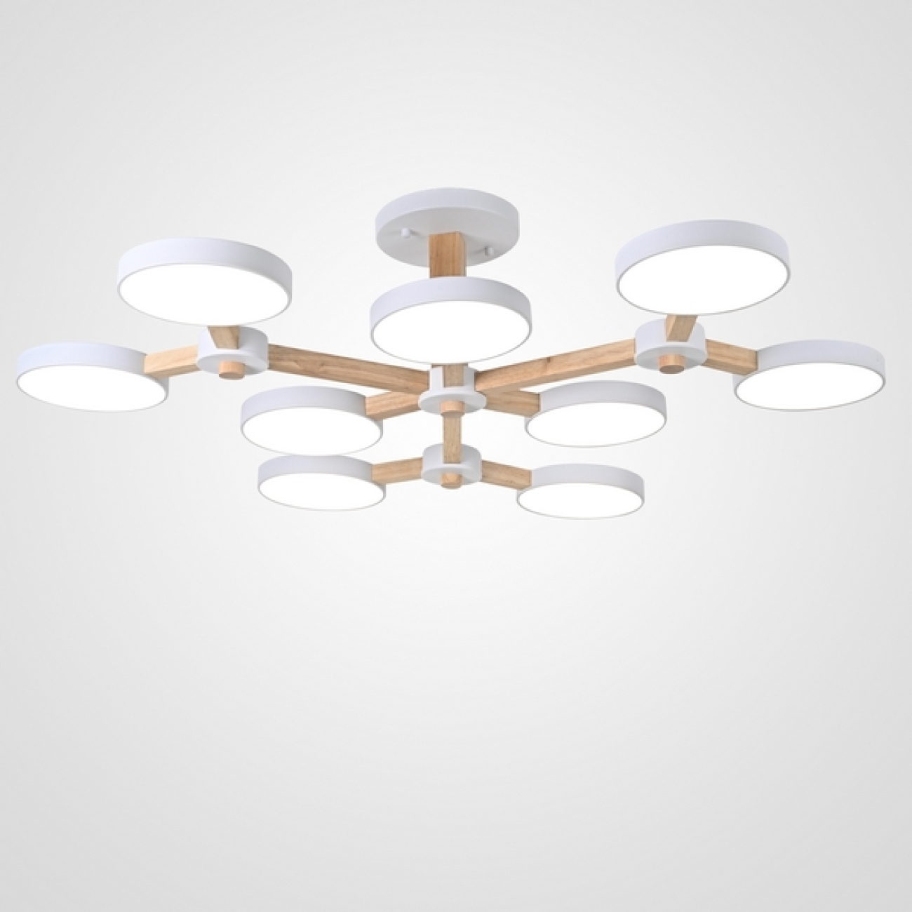 Потолочная люстра на штанге LED TURNA Белый ImperiumLoft Turna-X01 (178304-26, Умный дом, WiFi, голосовое управление) — фото 1