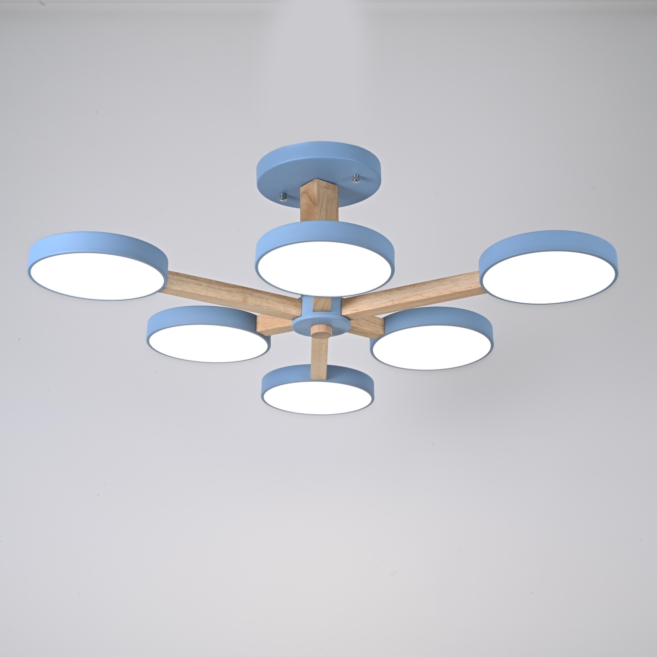 Потолочная люстра LED на штанге Turna L6 Blue By ImperiumLoft Turna-B01 (Умный дом, Алиса) 228852-26 — фото 5