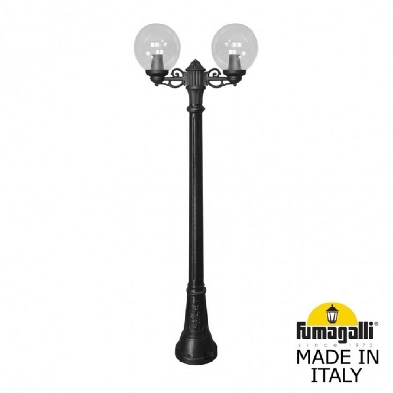 Наземный светильник IP55 уличный Fumagalli Artu BISSO/G250 2L. G25.158.S20.AXE27 в форме шара — фото 1