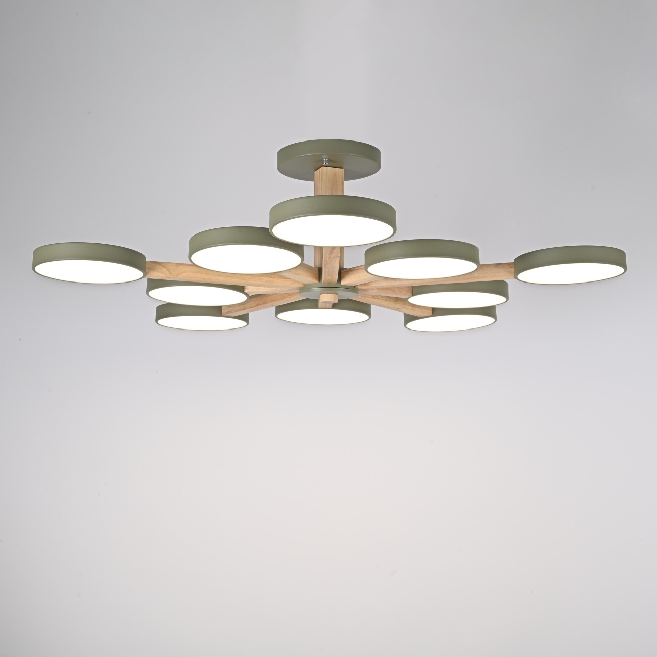 Потолочная люстра LED на штанге Turna L10 Khaki By ImperiumLoft Turna-B01 (Умный дом, Алиса) 228862-26 — фото 6