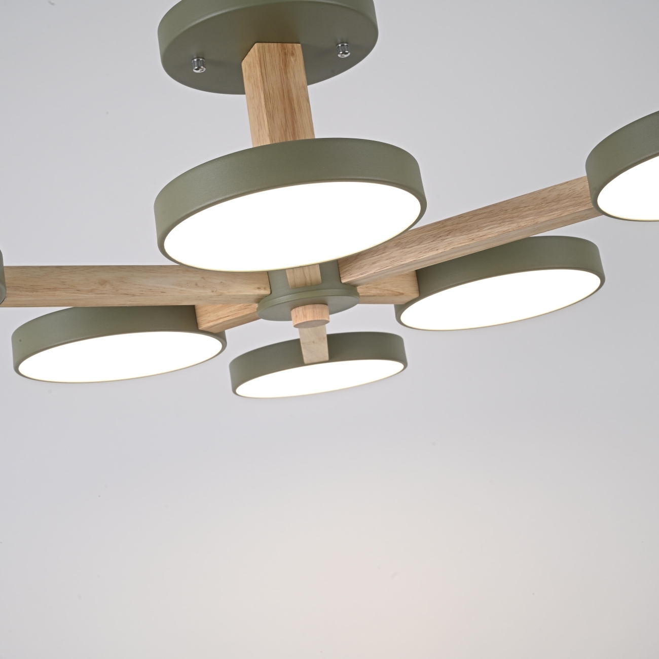 Потолочная люстра LED на штанге Turna L6 Khaki By ImperiumLoft Turna-B01 (Умный дом, Алиса) 228860-26 — фото 3
