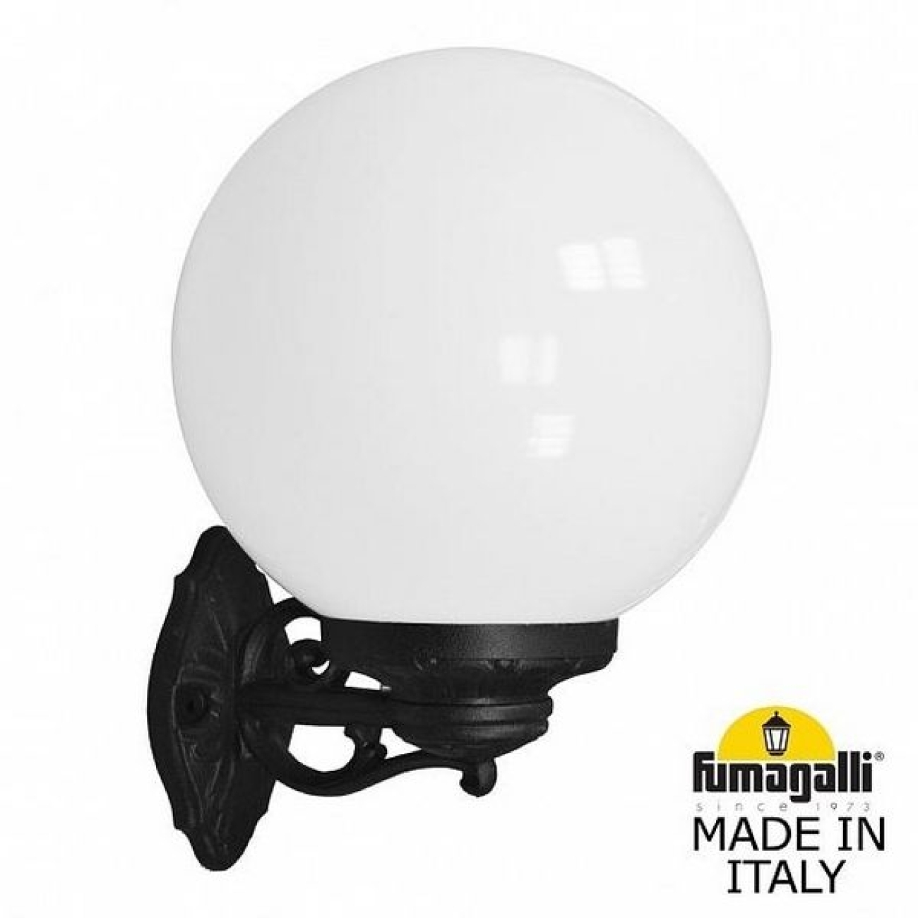 Настенный светильник уличный IP55 Fumagalli Bisso/G300. G30.131.000.AYE27 в форме шара — фото 1