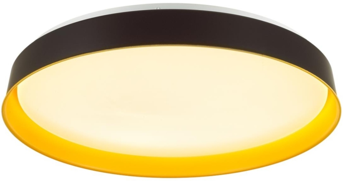 Настенно-потолочный светильник Sonex Tuna Yellow 7711/EL пластик/желтый LED 70Вт 3000-6000К D500 IP43 пульт ДУ — фото 2