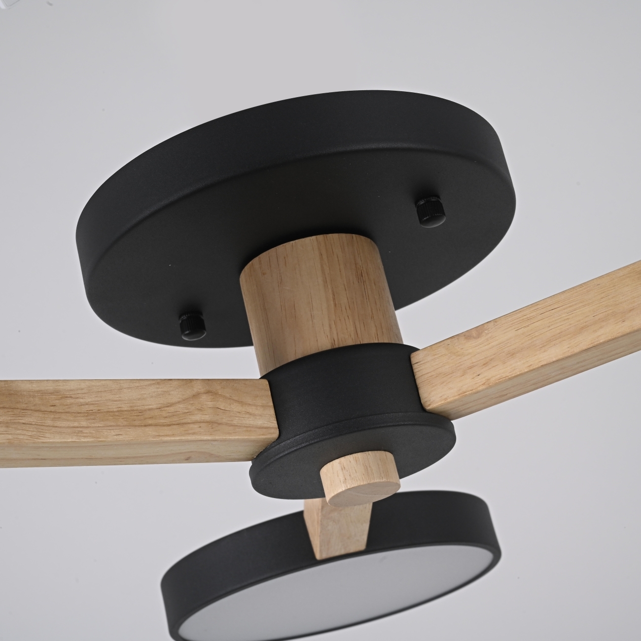 Люстра потолочная накладная на 3 лампы LED на штанге Turna 3 Black By ImperiumLoft Turna01 (Умный дом, Алиса) 178331-26 — фото 4