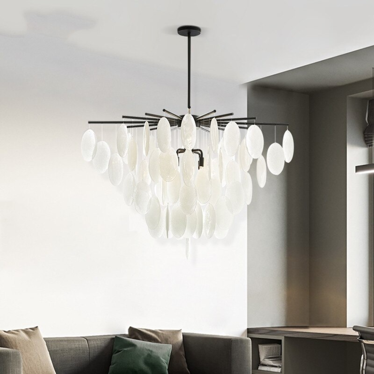 Потолочная люстра на штанге Ritta D68 Black By ImperiumLoft Ritta01 196784-23 — фото 3