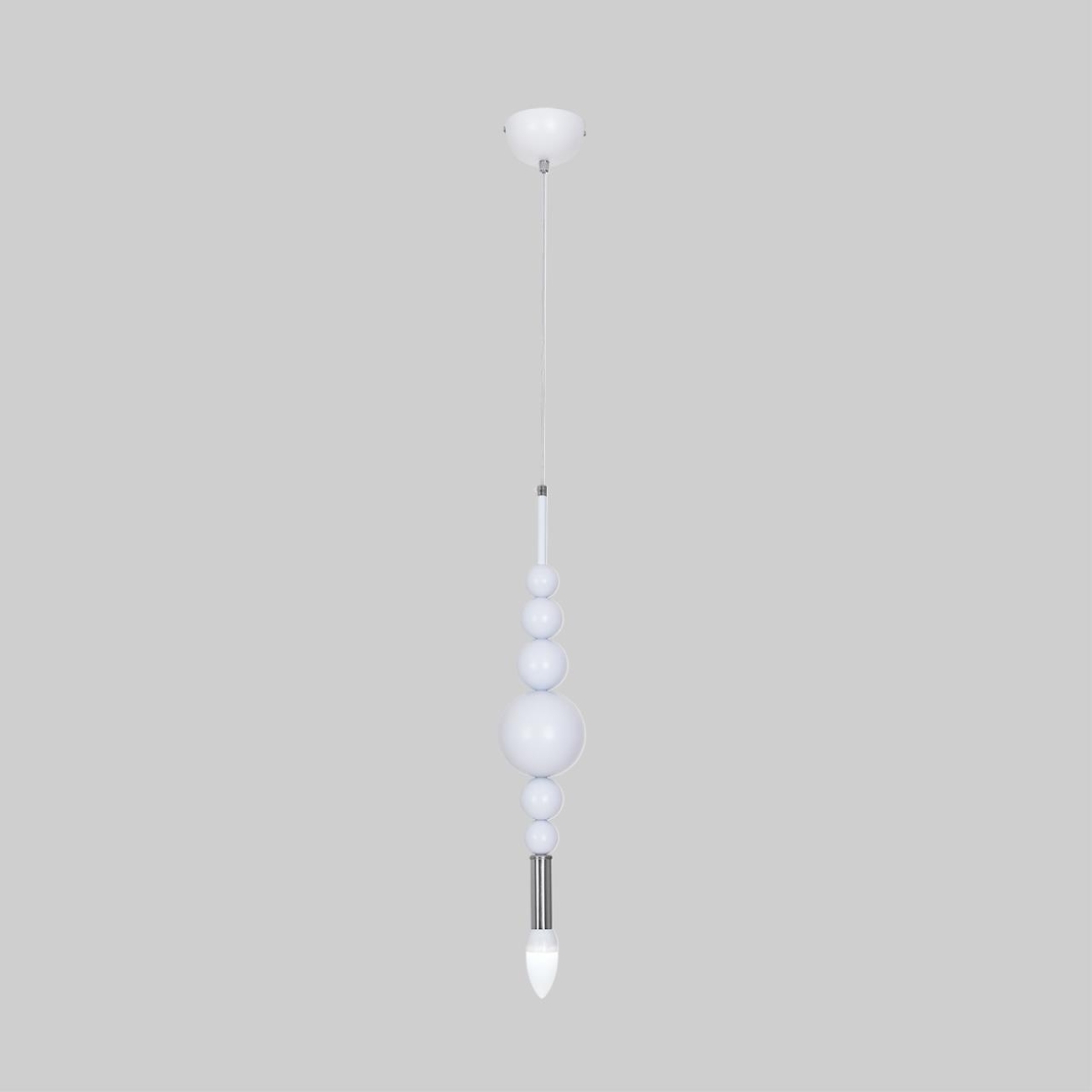 Подвесной светильник Lumion Nana 8260/1 белый/хром, металл E14 40W 220V — фото 4