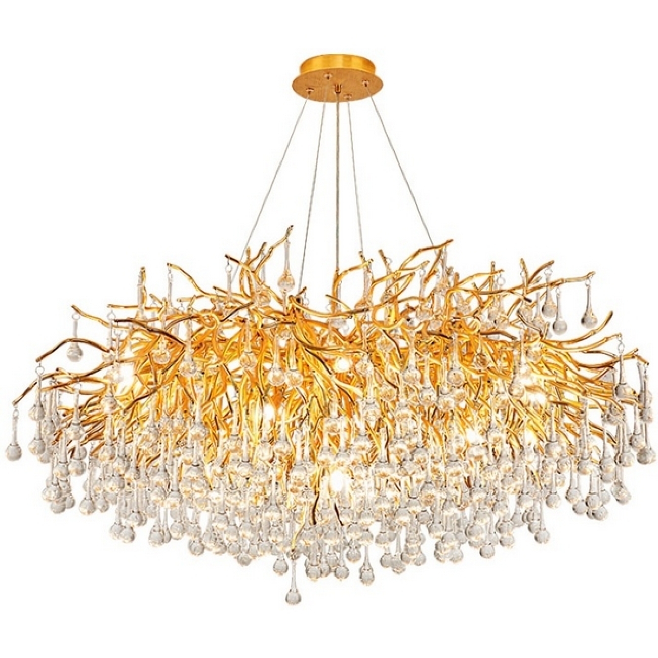 Подвесная люстра LED Droplet Chandelier Circle D80 By ImperiumLoft 40,2695 213701-22 — фото 1