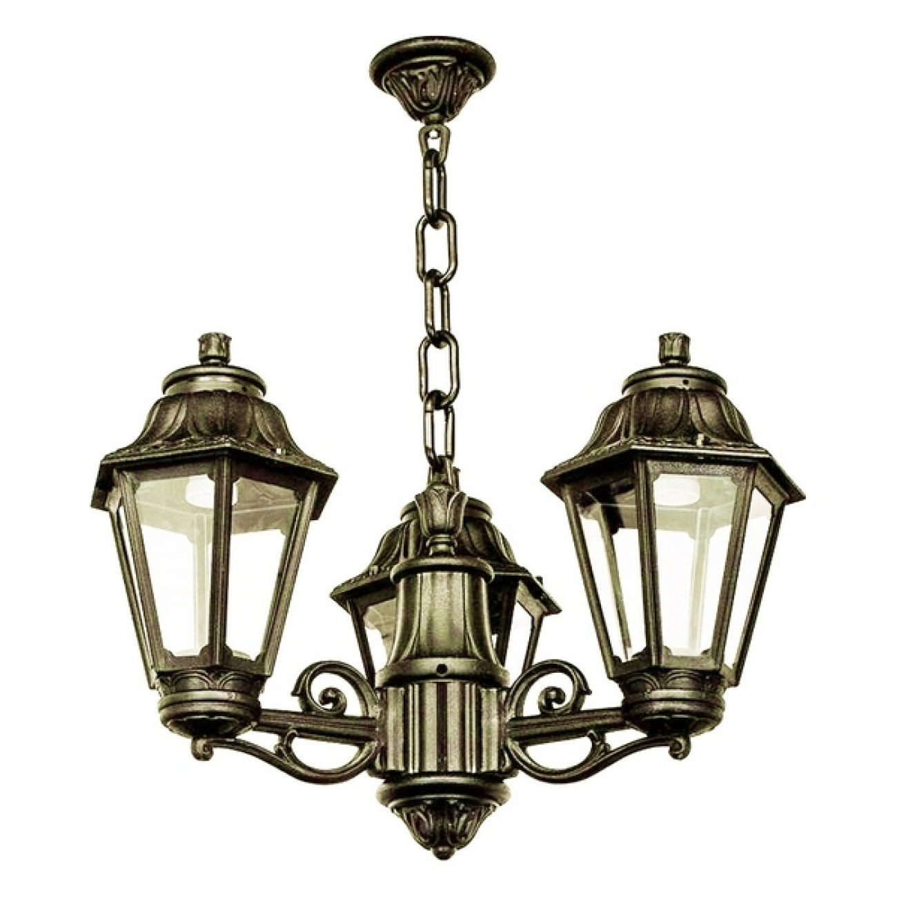 Светильник уличный подвесной Fumagalli Sichem/Rut 3L (Люстра) E26.120.S30.BXE27 — фото 1