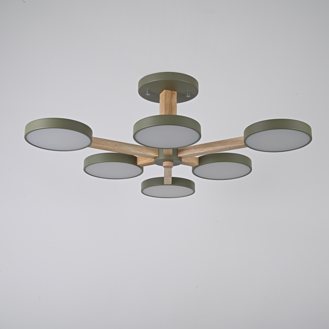Потолочная люстра LED на штанге Turna L6 Khaki By ImperiumLoft Turna-B01 (Умный дом, Алиса) 228860-26 — фото 8
