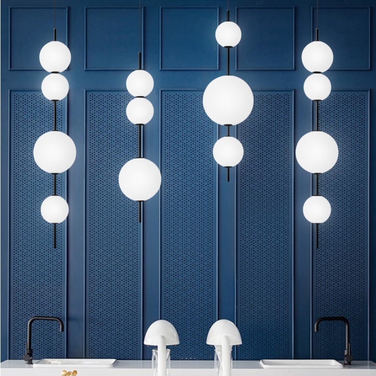 Подвесной светильник LED White Beads Pendant D50 By ImperiumLoft 40.2133-0 275303-22 шарики — фото 3