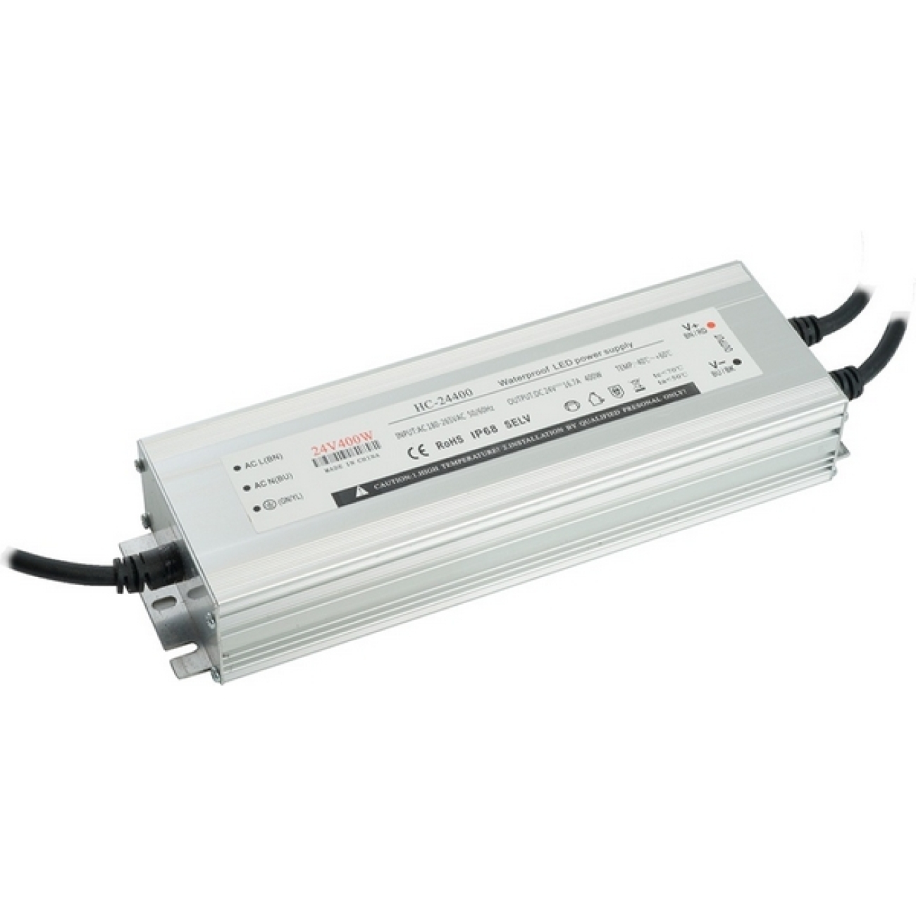 Трансформатор электронный для светодиодной ленты 400W 24V IP67 (драйвер) Feron LB007 48744 — фото 1