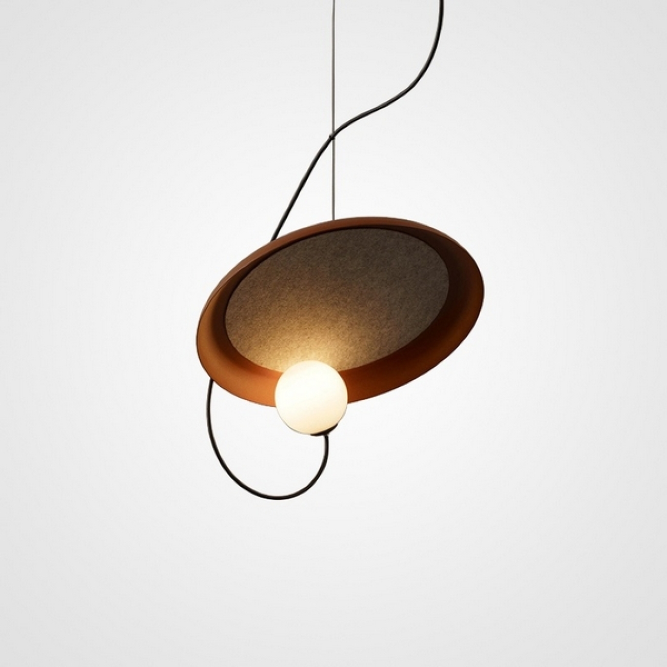 Подвесной светильник Margott D35 Orange By ImperiumLoft Margott01 213909-23 в форме шара — фото 1