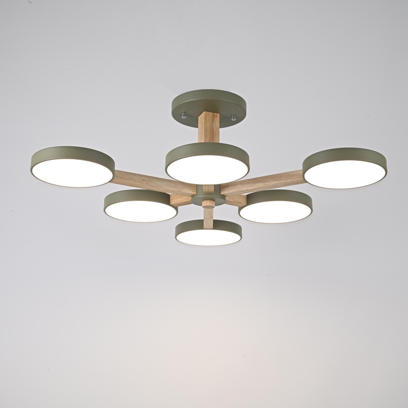 Потолочная люстра LED на штанге Turna L6 Khaki By ImperiumLoft Turna-B01 (Умный дом, Алиса) 228860-26 — фото 7