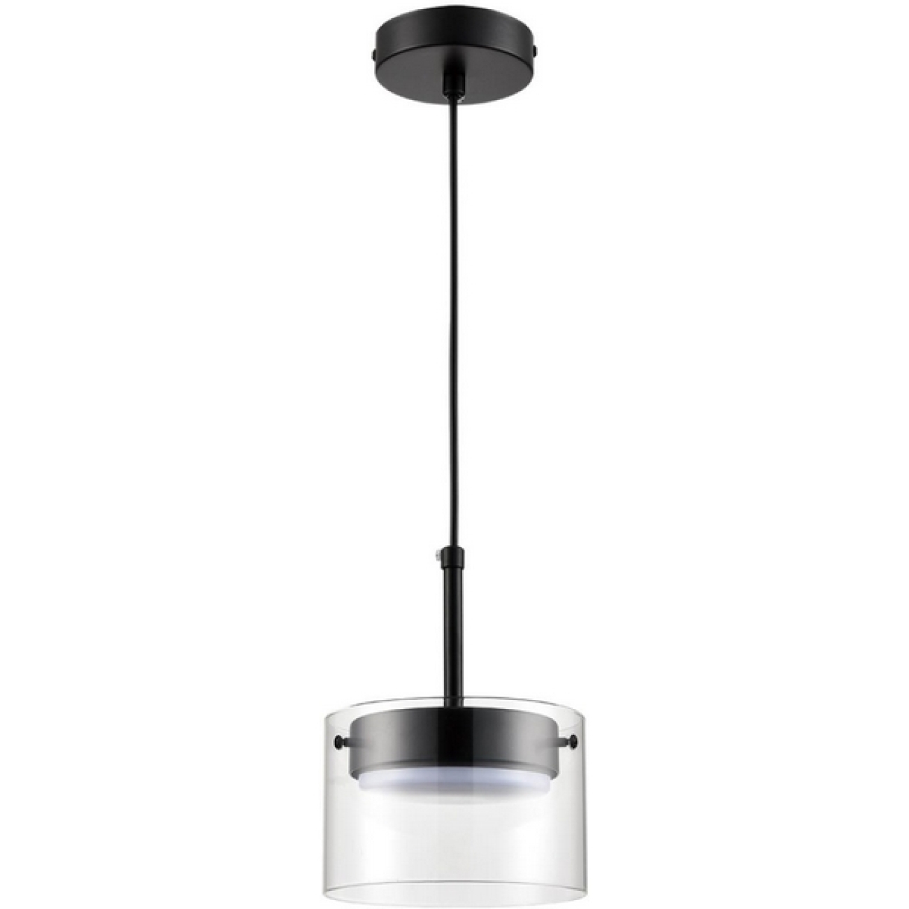 Подвесной светильник Lumion Natalina 8232/1 черный/прозрачный, металл/стекло LED GX70 1*10W 220V — фото 1