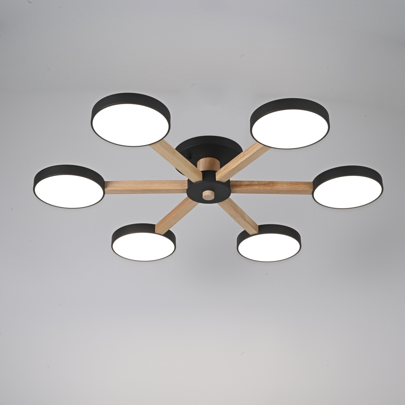 Потолочная люстра LED на штанге Turna 6 Black By ImperiumLoft Turna01 (Умный дом, Алиса) 178336-26 — фото 4