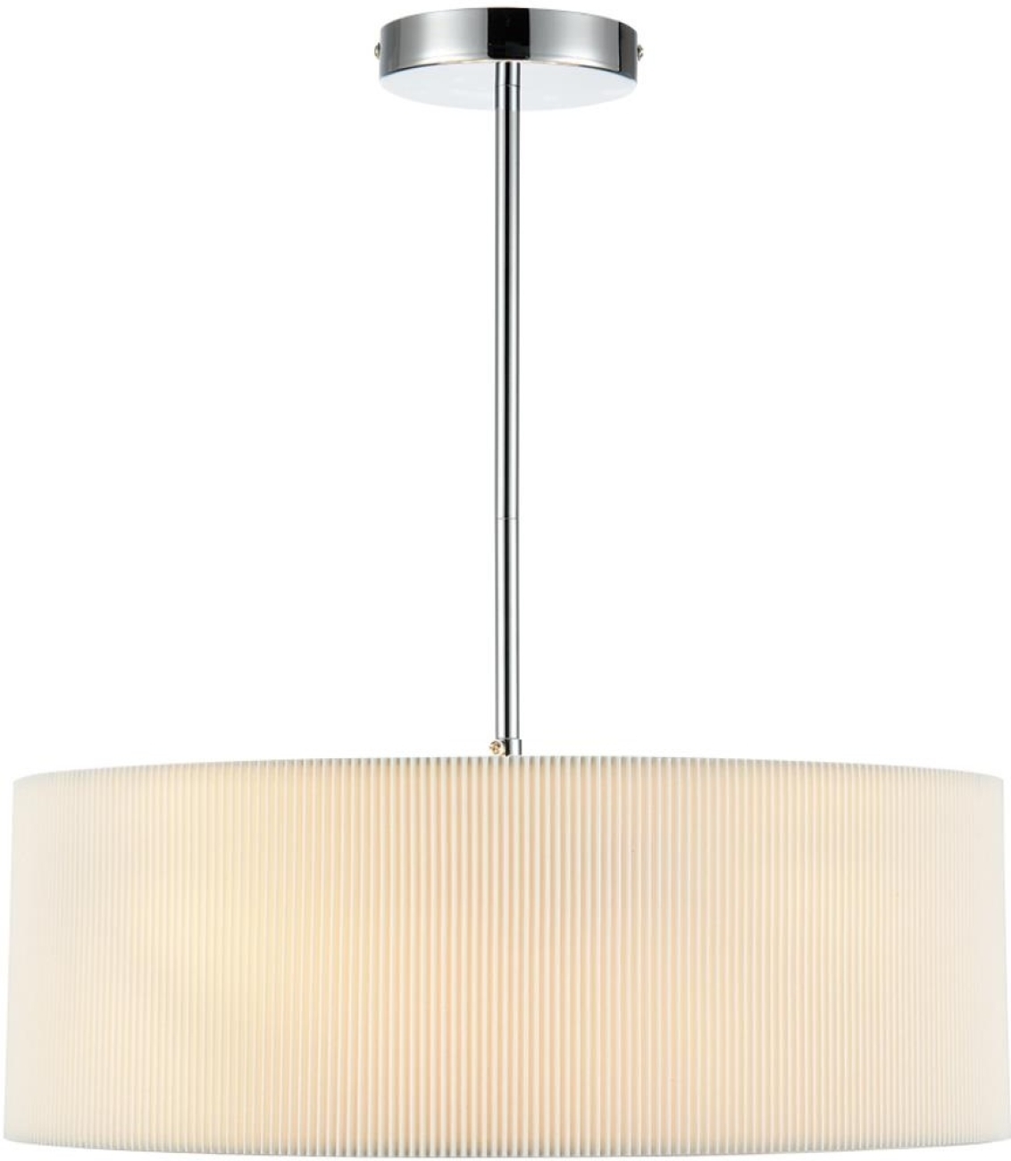 Потолочная люстра на штанге Lumion Zigrisa 8110/5 хром/белый, металл/текстиль E14 5*40W 220V — фото 4