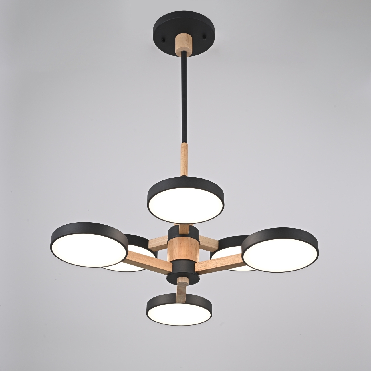 Потолочная люстра LED на штанге Turna Dbl L6 Black By ImperiumLoft Turna-Dbl01 (Умный дом, Алиса) 229084-26 — фото 2