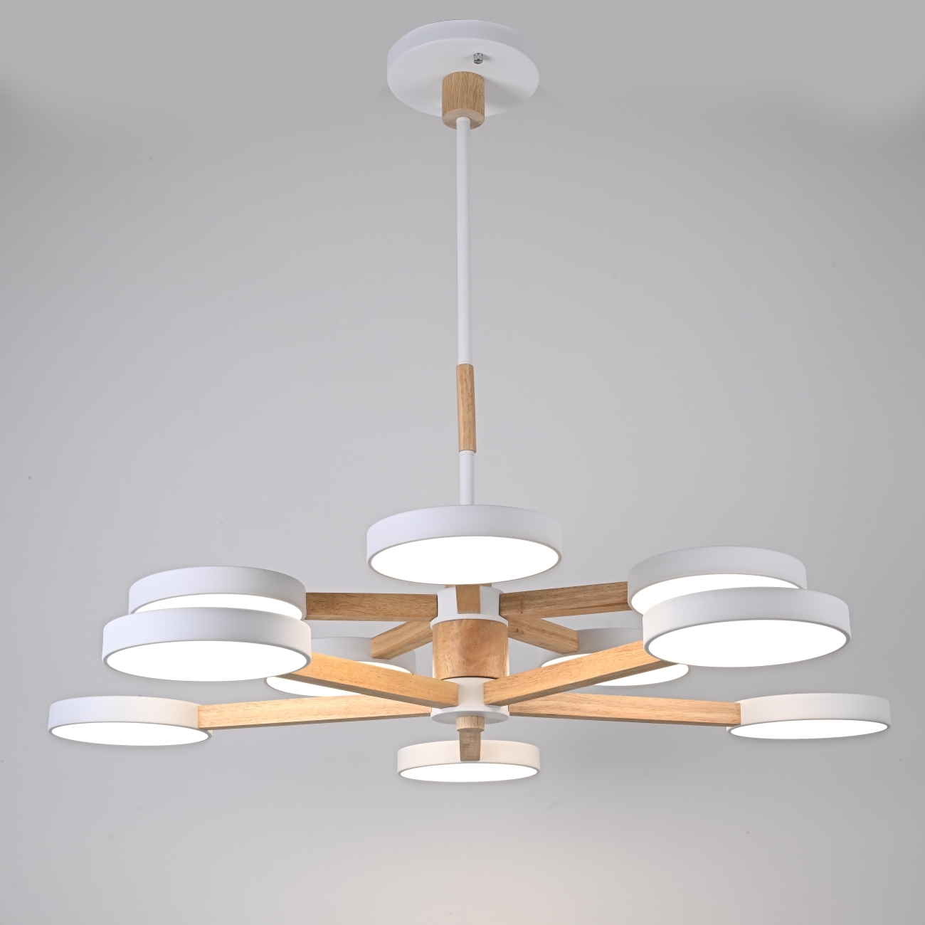 Потолочная люстра на штанге LED TURNA DBL L10 White ImperiumLoft Turna-Dbl01 (229079-26, Умный дом, WiFi, голосовое управление) — фото 5
