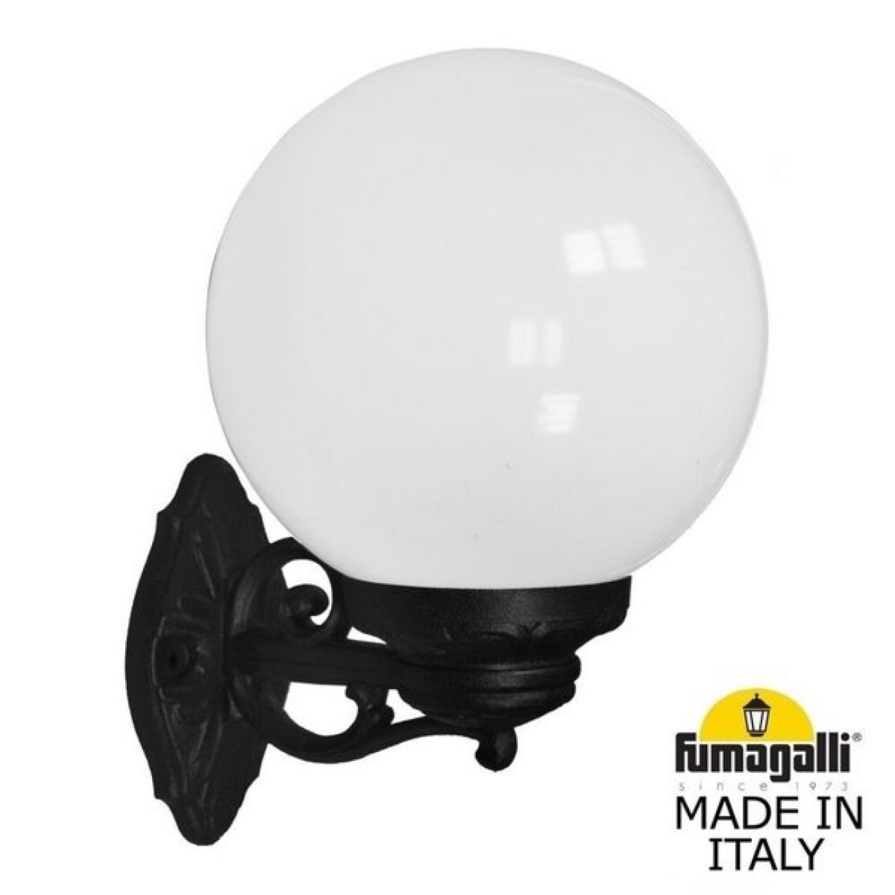 Настенный фонарь уличный IP55 Fumagalli Globe 250 G25.131.000.AYE27 в форме шара — фото 1